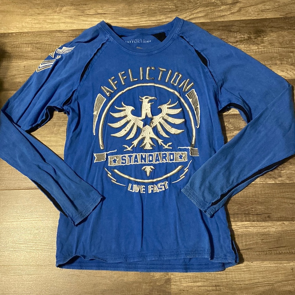 Affliction Mens Long Sleeve Tee